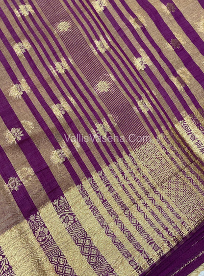 Semi Tussar Silk  -   Wine Shade  - VVSTS014