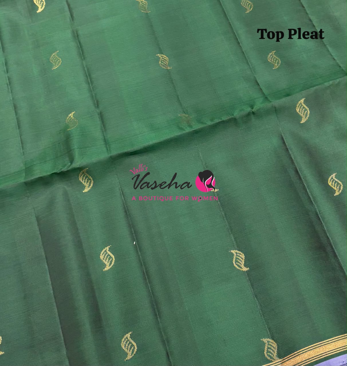Pure Soft Silk Saree - Partly Pallu -  Half & Half Saree - VVPSS088