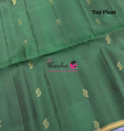 Pure Soft Silk Saree - Partly Pallu -  Half & Half Saree - VVPSS088