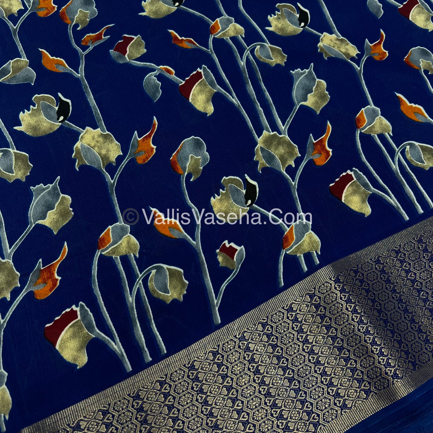 40% less - Offer Saree -  Semi Dola Saree - VVDS007
