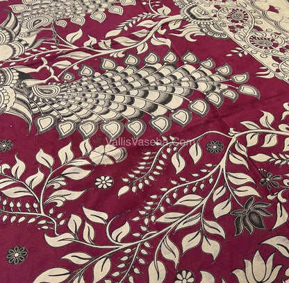 Pure Kalamkari Cotton Saree - VVPKC002