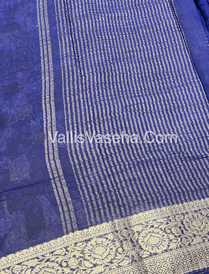 Semi Viscose / Semi Mysore Crepe Silk Variety - Embossed Design - VVSMC002