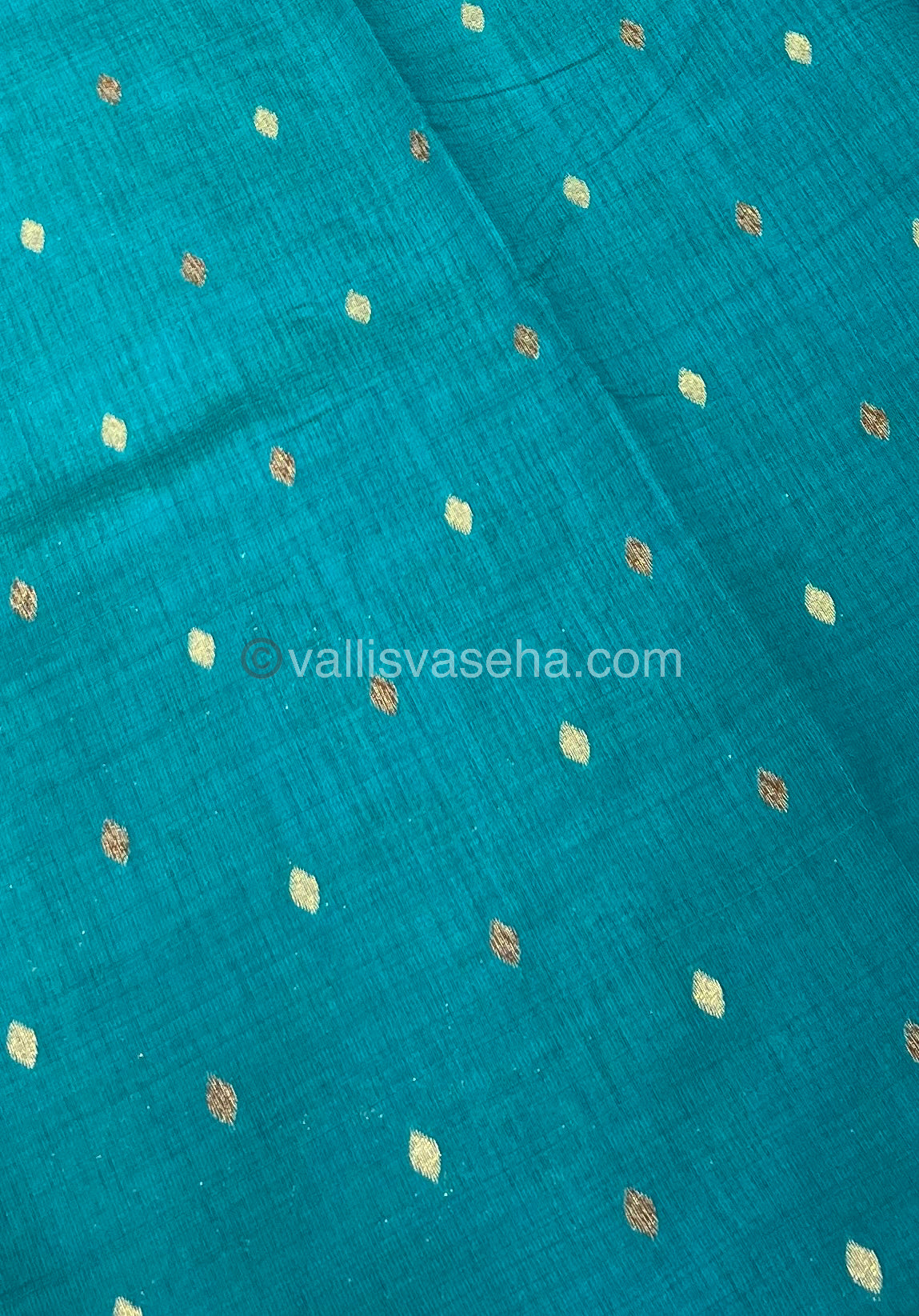 Cherry Tussar - Semi Tussar Silk - Ramar Blue Shade - VVSTS009