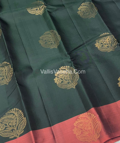 Half Mix - Pure Soft Silk Saree - VVPSS030