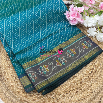 Semi Patola | Printed Silk Saree - Combo - VVSPS003
