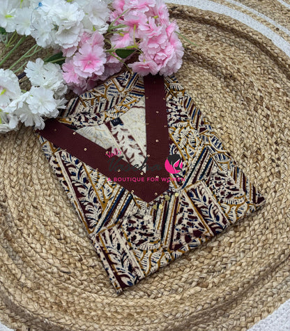 Ready Made - Pure Kalamkari Cotton - Kurti - VVRKC004