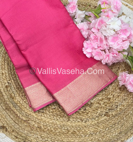 Semi Viscose / Semi Mysore Crepe Silk Variety - Embossed Design - VVSMC002
