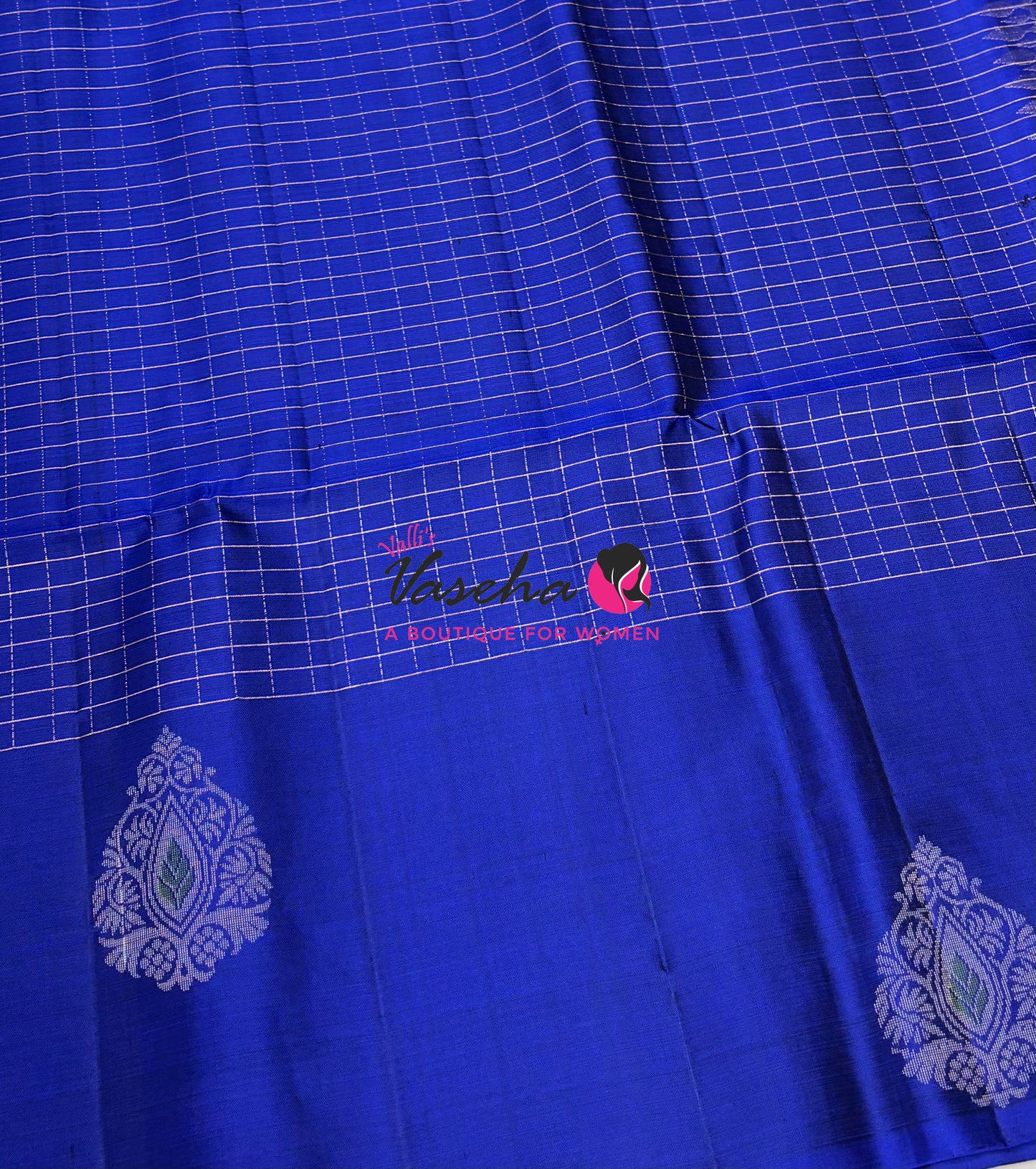 Pure Soft Silk Saree  - Blue Shade - VVPSS115