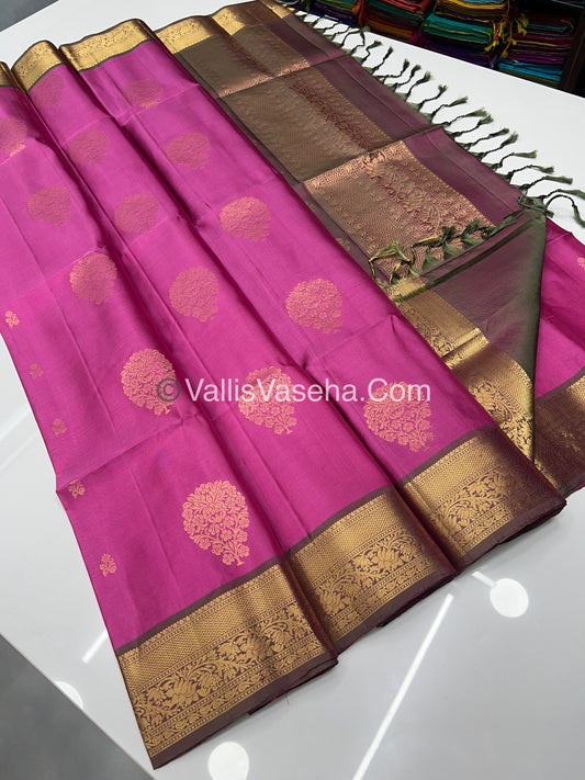 Pure Soft Silk Saree - Kanchi Border - VVPSS033