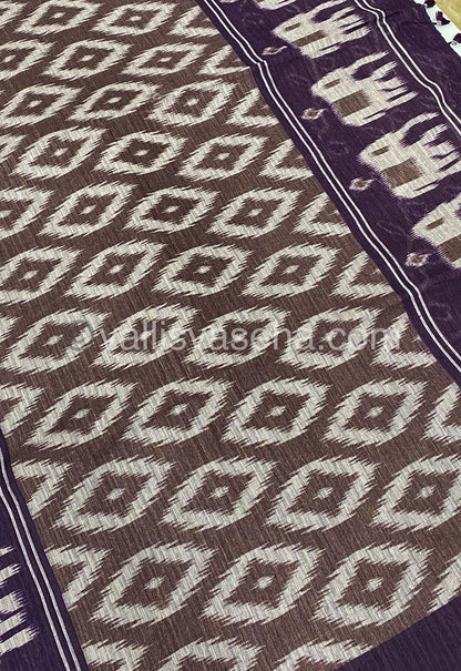 Jute Mixed Cotton Saree | VVJCS001