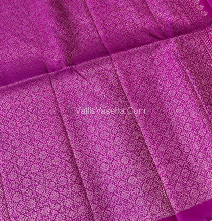 Pure Soft Silk Saree - Green & Pink Shade - VVPSS055