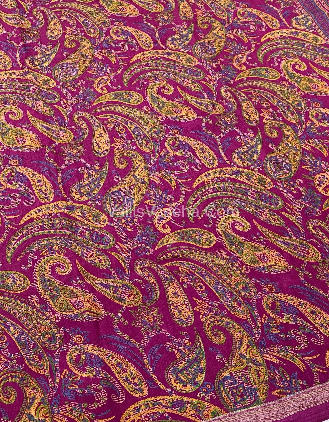 Casual Wear - Fancy Mixed Cotton - Rani pink Shade - VVFMC001