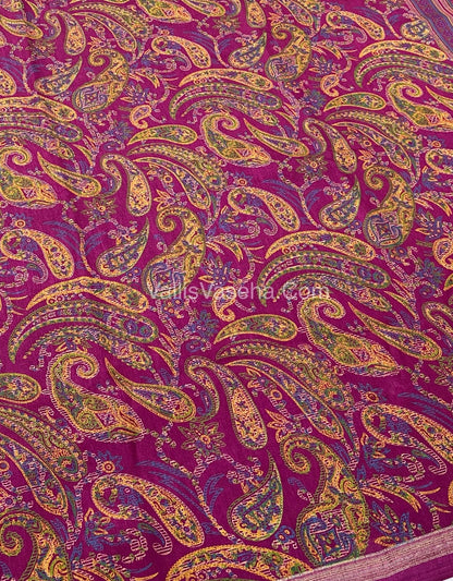 Casual Wear - Fancy Mixed Cotton - Rani pink Shade - VVFMC001