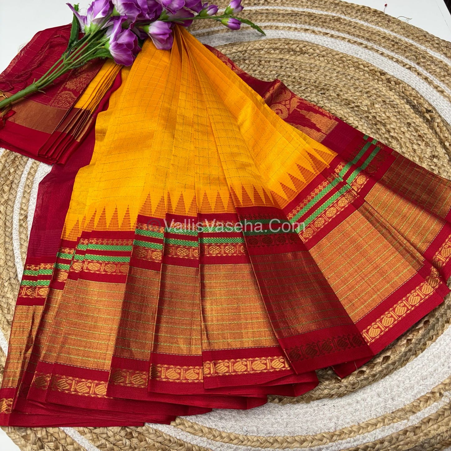 15% Offer Saree - Pure Korvai Silk Cotton - VVDS004
