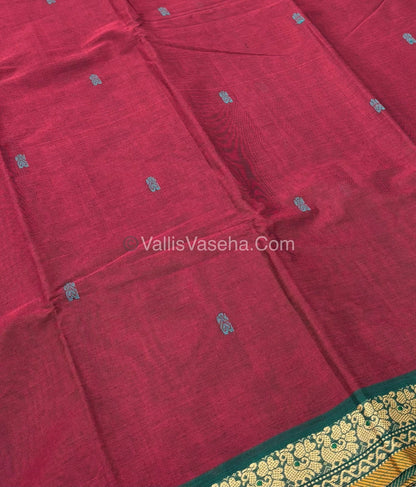 Kanchi Cotton Saree - VVKCS017