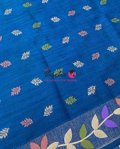 Banarasi - Heritage Meenakari Silk -   Blue Shade - VVBHS016