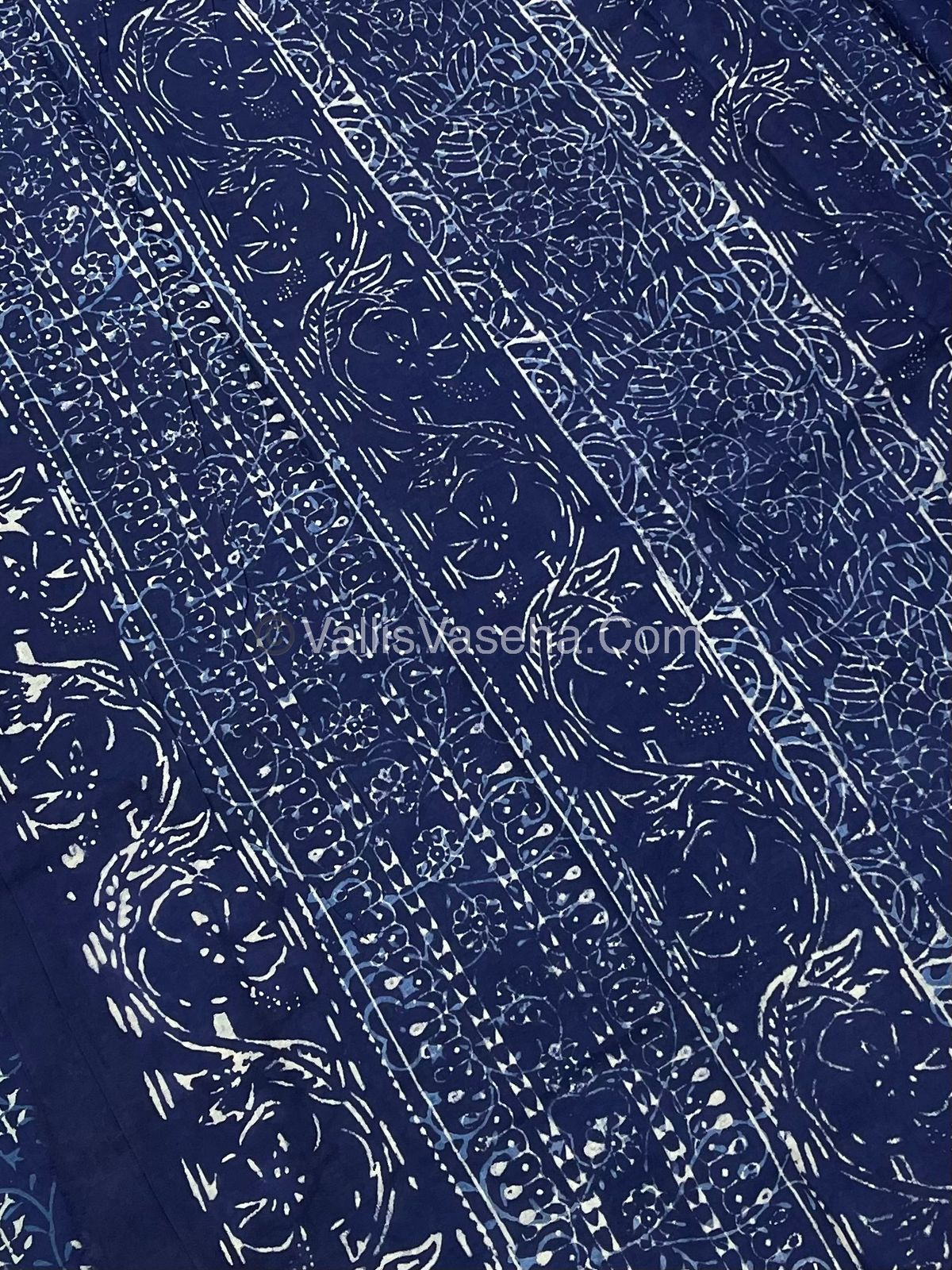 Pure Soft Mul Mul Cotton Sarees - Hand Block Prints - VVMMC007