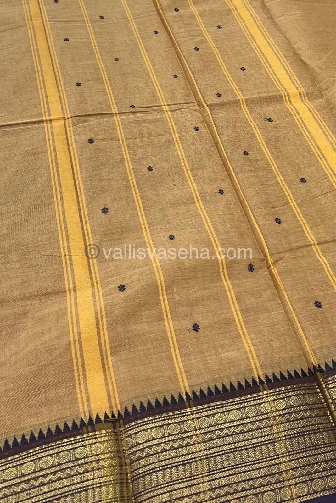 Kanchi Cotton Saree - Butta Design VVKCS008