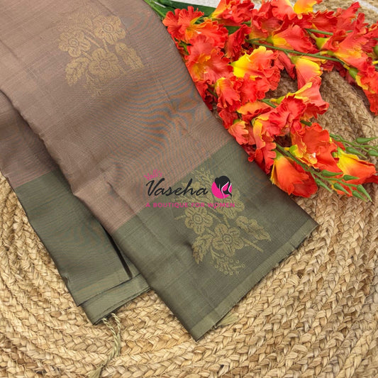 Half Mix - Pure Soft Silk Saree - VVPSS104