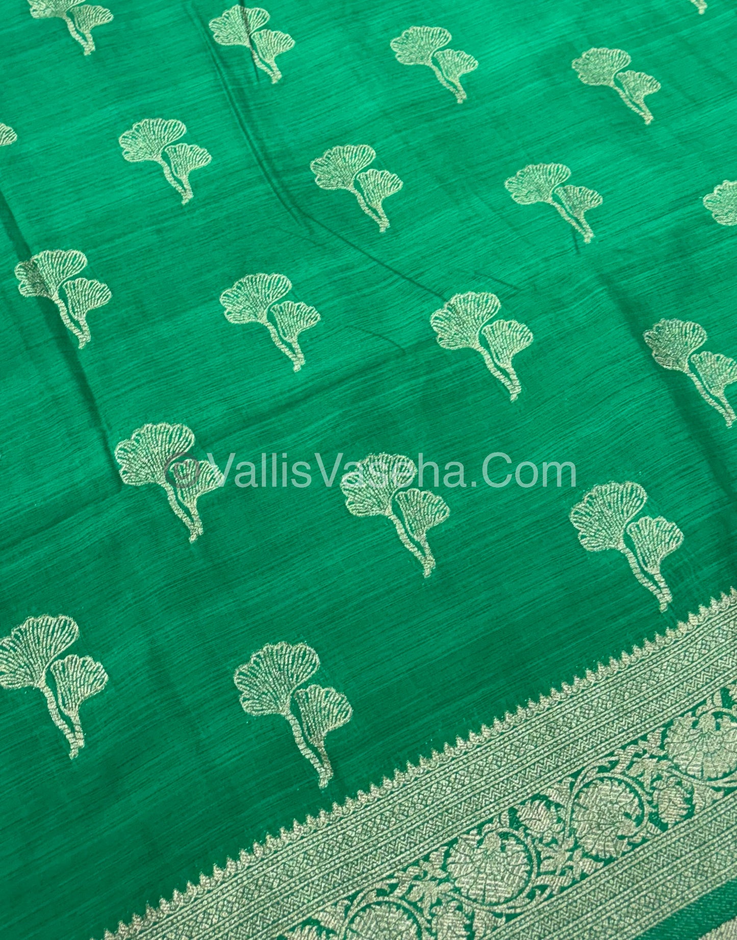 Banarasi - Heritage Silk - Semi Kathan Silk -Green Shade - VVBHS010