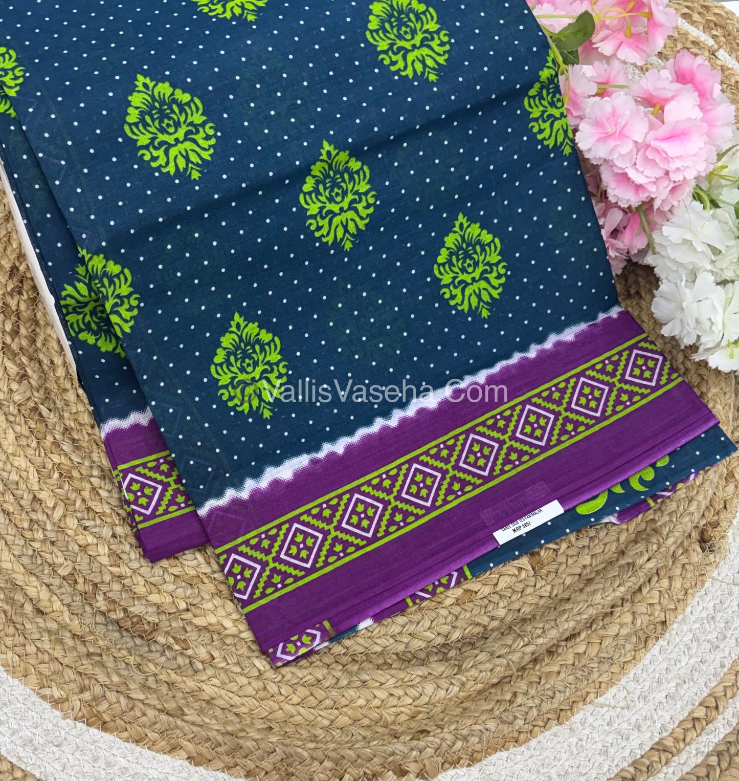 Pure Cotton Voile Saree | VVPVC005