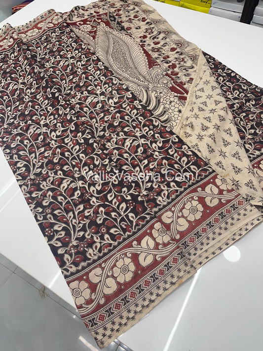 Pure Kalamkari Cotton Saree - VVPKC001