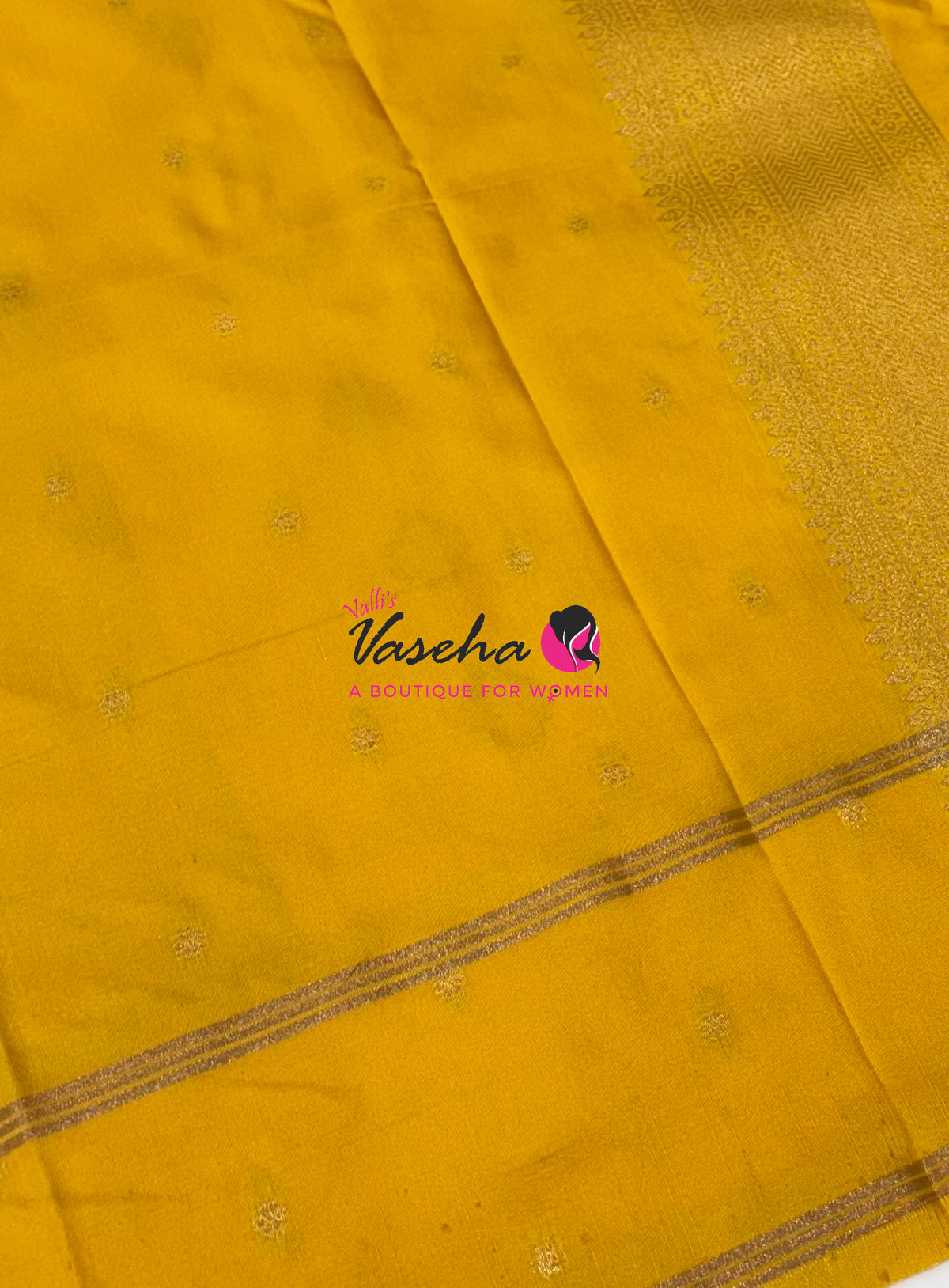 Semi Soft Silk  - Yellow  Shade - VVSSS041