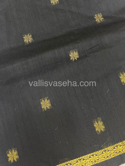 Semi Maheshwari Silk Cotton Saree - VVMSC006