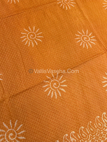 Bhagalpuri Silk | Orange with Pink Shade |VVBS009