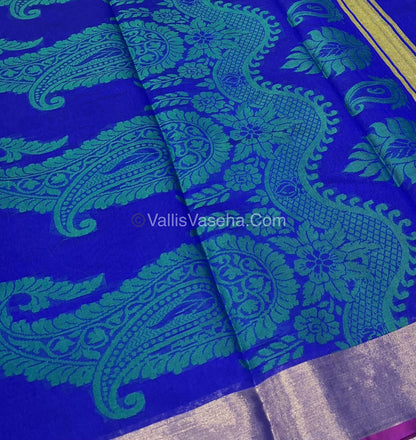 Banarasi - Kora Tanchoi - Semi Soft Silk Saree - VVKTS001
