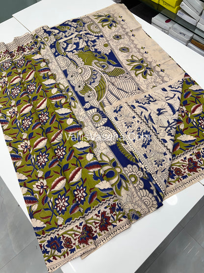 Pure Kalamkari Cotton Saree - VVPKC001