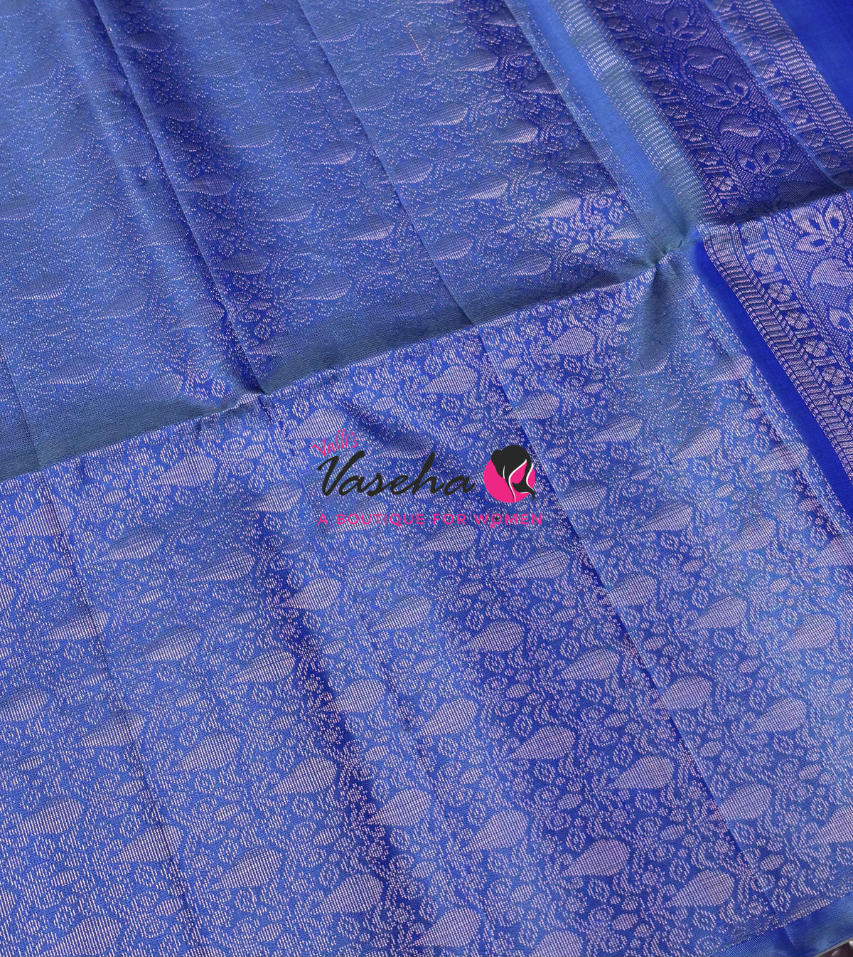 Pure Soft Silk Saree - Blue & Blue - VVPSS119