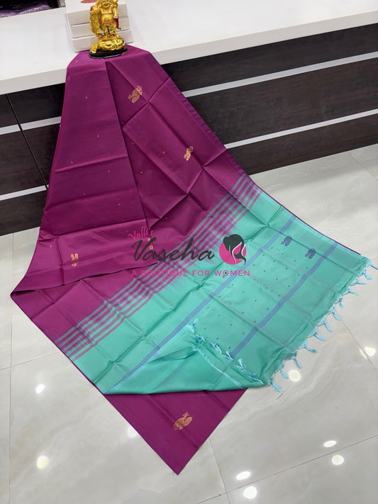 Vazhai Pattu Saree / Banana Pith - With Blouse - VVVPS002