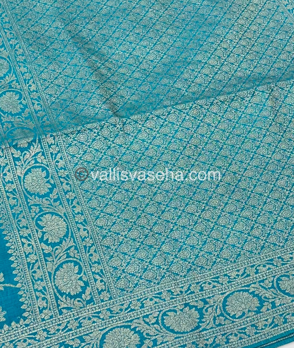Banarasi - Heritage Silk - Semi Kathan Silk - Light Blue Shade- VVBHS001