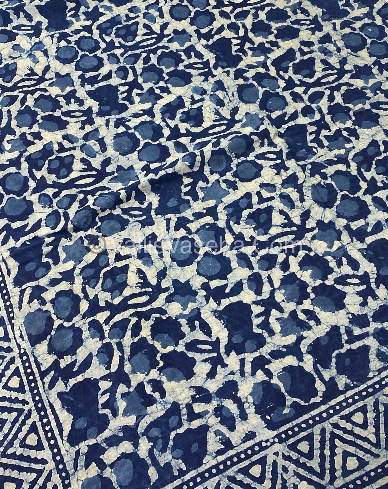 Pure Soft Mul Mul Cotton Sarees - Hand Block Prints - VVMMC003