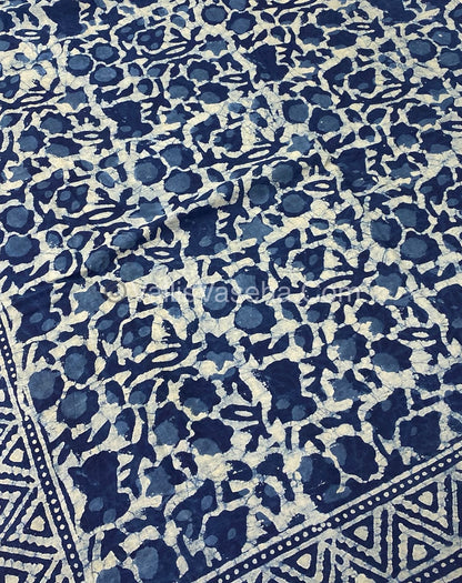Pure Soft Mul Mul Cotton Sarees - Hand Block Prints - VVMMC003