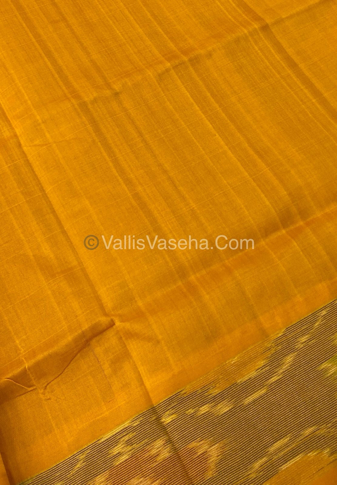 Semi Silk Cotton Saree - Purple & Yellow   - VVSSC001