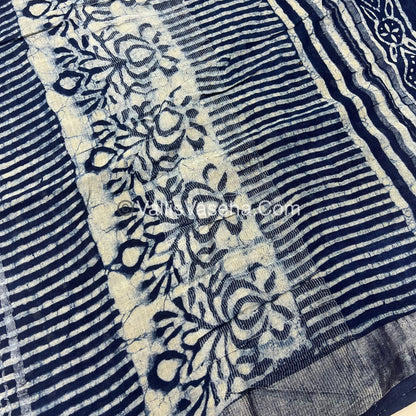 Linen Mixed Cotton Saree |VVLMP001