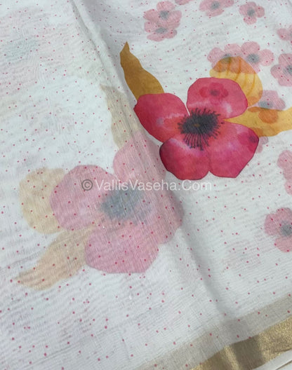 30% less - Offer Saree - Mixed Cotton Saree - VVDS003
