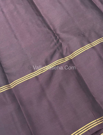 Half Mix - Pure Soft Silk Saree - Long Retta Petta Border with Butta - VVPSS076