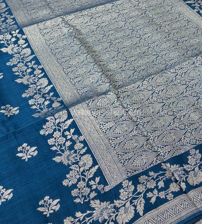 Banarasi - Heritage Silk - Semi Kathan Silk -  Blue Shade - VVBHS008