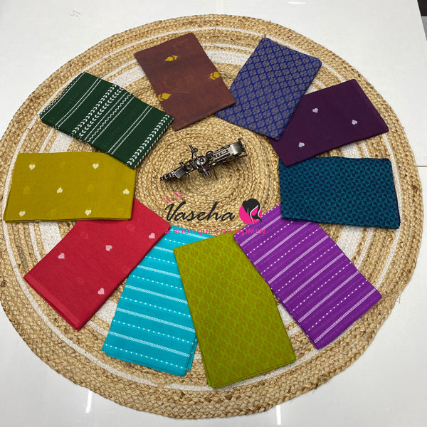 Blouse Bit - Pack Of 10pcs - Assorted-  Semi cotton - 1 mtr - VVBB006