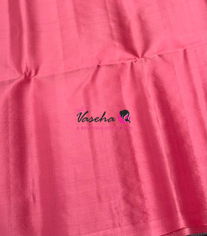 Pure Soft Silk Saree - Pink Shade - VVPSS132
