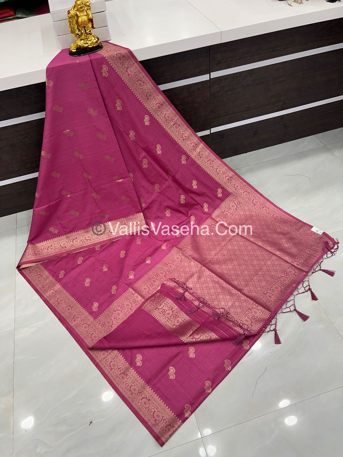 Banarasi - Heritage Silk - Semi Kathan Silk - Onion Pink Shade- VVBHS004