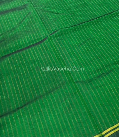 Pure Silk Cotton Sarees - Green Shade - VVPSC003