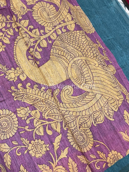 Semi Tussar Silk Saree |VVSTS047
