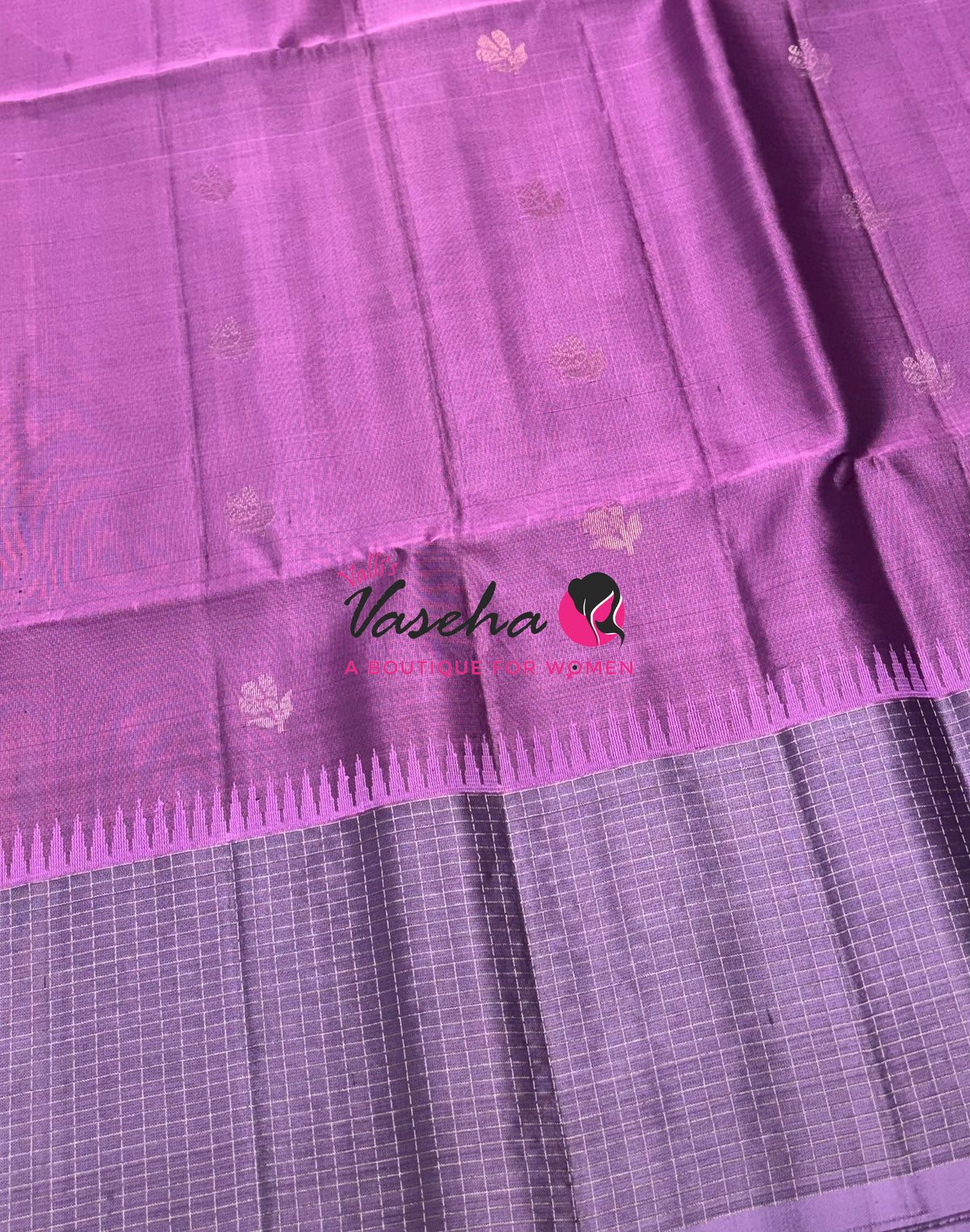 Pure Soft Silk Saree - Purple & Lavender Shade - VVPSS117