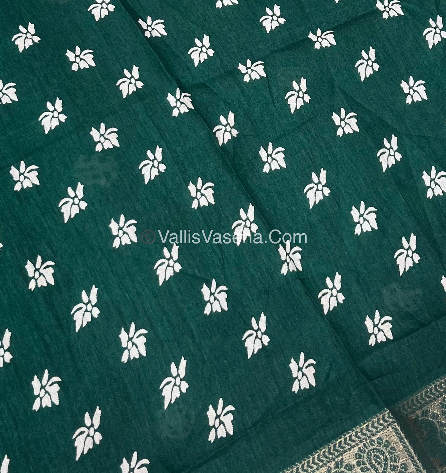 Casual Wear - Fancy Mixed Silk - Dark Green Shade - VVFMS002