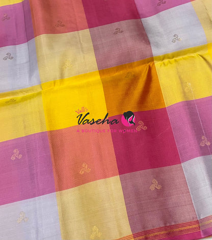 Pure Soft Silk Saree - Partly Pallu -  Half & Half Saree - VVPSS088