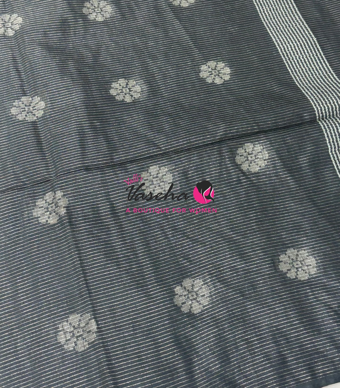 Bhagalpuri Silk - Vaira Voosi Lines - Pink & Grey Combo - VVBSV003